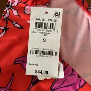 Bar III FLORAL Shirred Bikini Swim Bottom Small